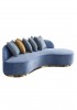 Jaron Four Seater  Curved Sofa